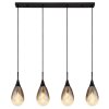 Globo KRYS Hanger Zwart, 4-lichts