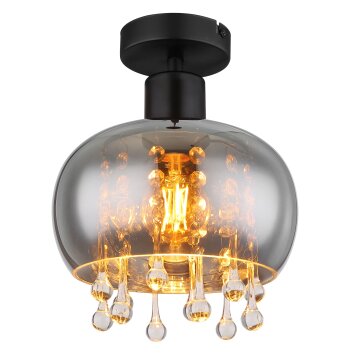 Globo CORRY Plafondlamp Zwart, 1-licht