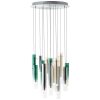 Brilliant Inez Hanglamp LED Zilver, 14-lichts