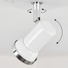 Lanrigan Plafondlamp Chroom, Wit, 1-licht