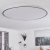 Champa Plafondpaneel LED Zilver, 1-licht, Afstandsbediening