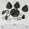 Vijes Hanger Zwart, 3-lichts