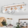 Kouek Plafondlamp Natuurlijke kleuren, Wit, 4-lichts