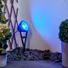 Phniet Tuinspot LED Zwart, 1-licht, Afstandsbediening, Kleurwisselaar