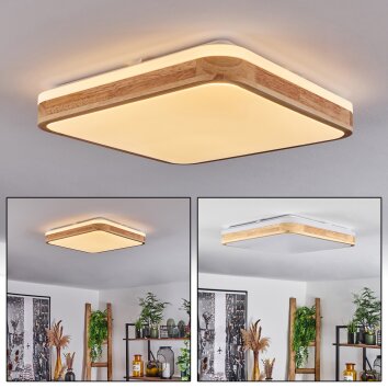 Kayyan Plafondlamp LED Wit, 1-licht