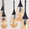 Pedreles Hanglamp Natuurlijke kleuren, Zwart, 6-lichts