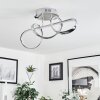Dauntey Plafondlamp LED Chroom, 1-licht