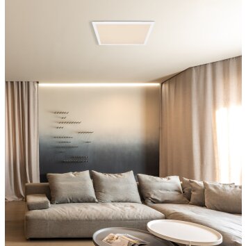 Globo ROSI Plafondpaneel LED Wit, 1-licht, Afstandsbediening, Kleurwisselaar