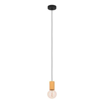 Eglo POZUETA Hanger Natuurlijke kleuren, Zwart, 1-licht