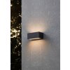 Eglo SPONGANO Buiten muurverlichting LED Zwart, 2-lichts