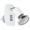 Eglo MINI Stopcontact lamp LED Chroom, Grijs, Wit, 1-licht