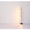 Globo GERONIMO Staande lamp LED houtlook, Zwart, 1-licht