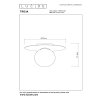 Lucide TRICIA Plafondlamp Zwart, 1-licht
