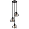 Lucide FILOX Hanglamp Zwart, 3-lichts