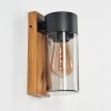 Tabary Buiten muurverlichting Bruin, houtlook, Zwart, 1-licht