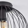 Gourel Plafondlamp Zwart, 1-licht