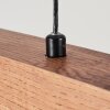 Salmi Hanglamp LED Bruin, houtlook, Zwart, 1-licht