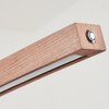 Salmi Hanglamp LED Bruin, houtlook, Zwart, 1-licht