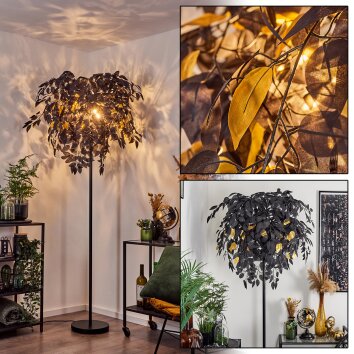 Kallax Staande lamp Zwart, 3-lichts