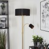 Murteirinha Staande lamp Messing, Zwart, 2-lichts