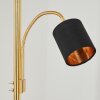 Murteirinha Staande lamp Messing, Zwart, 2-lichts