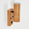 Tenvik Buiten muurverlichting Bruin, houtlook, Zwart, 2-lichts, Bewegingsmelder