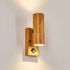 Tenvik Buiten muurverlichting Bruin, houtlook, Zwart, 2-lichts, Bewegingsmelder