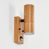 Tenvik Buiten muurverlichting Bruin, houtlook, Zwart, 2-lichts, Bewegingsmelder