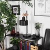 Chabian Tafellamp Bruin, houtlook, Zwart, 1-licht