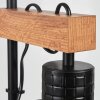 Chabian Tafellamp Bruin, houtlook, Zwart, 1-licht