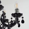 Malmback kroonluchter Chroom, Zwart, 5-lichts