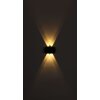 Globo SOLAR Buiten muurverlichting LED Zwart, 1-licht