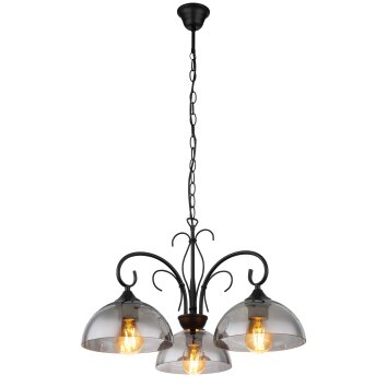 Globo COTTAGE Hanger Zwart, 3-lichts