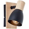 Brilliant Daintree Muurlamp Natuurlijke kleuren, Zwart, 1-licht