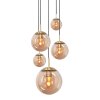 Steinhauer Bollique Hanglamp Messing, 5-lichts