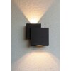 Lutec Rialto Buiten muurverlichting LED Zwart, 2-lichts