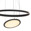 Steinhauer Ringlux Hanglamp LED Zwart, 3-lichts