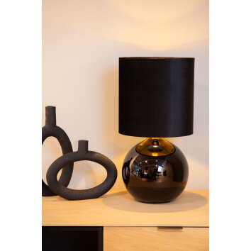 Lucide ESTERAD Tafellamp Zwart, 1-licht