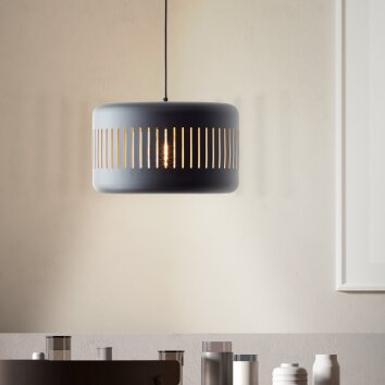 Brilliant Tyas Hanglamp Zwart, 1-licht