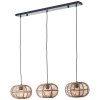 Brilliant Woodball Hanglamp Zwart, 3-lichts