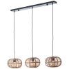 Brilliant Woodball Hanglamp Zwart, 3-lichts