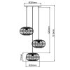 Brilliant Woodball Hanglamp Zwart, 3-lichts
