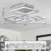 Bacolod Plafondlamp LED Aluminium, 1-licht