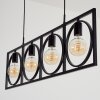 Srelau Hanglamp Zwart, 4-lichts