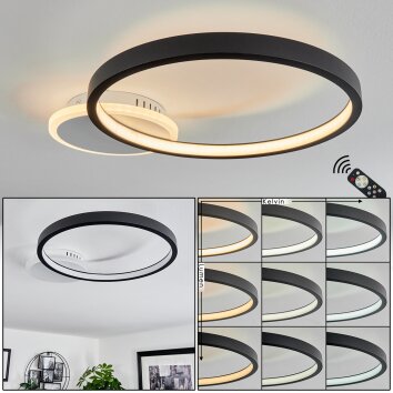 Bina Plafondlamp LED Wit, 1-licht, Afstandsbediening