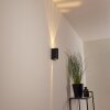 Komoren Buiten muurverlichting LED Zwart, 2-lichts