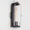 Mataka Buiten muurverlichting Zwart, 1-licht