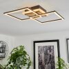 Audouin Plafondlamp LED houtlook, 1-licht, Afstandsbediening