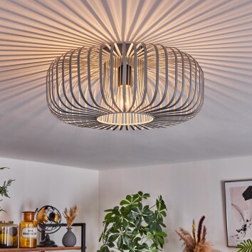 Wemude Plafondlamp Grijs, 1-licht