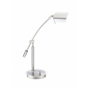 F.L.I. Tafellamp LED Chroom, Nikkel mat, 1-licht